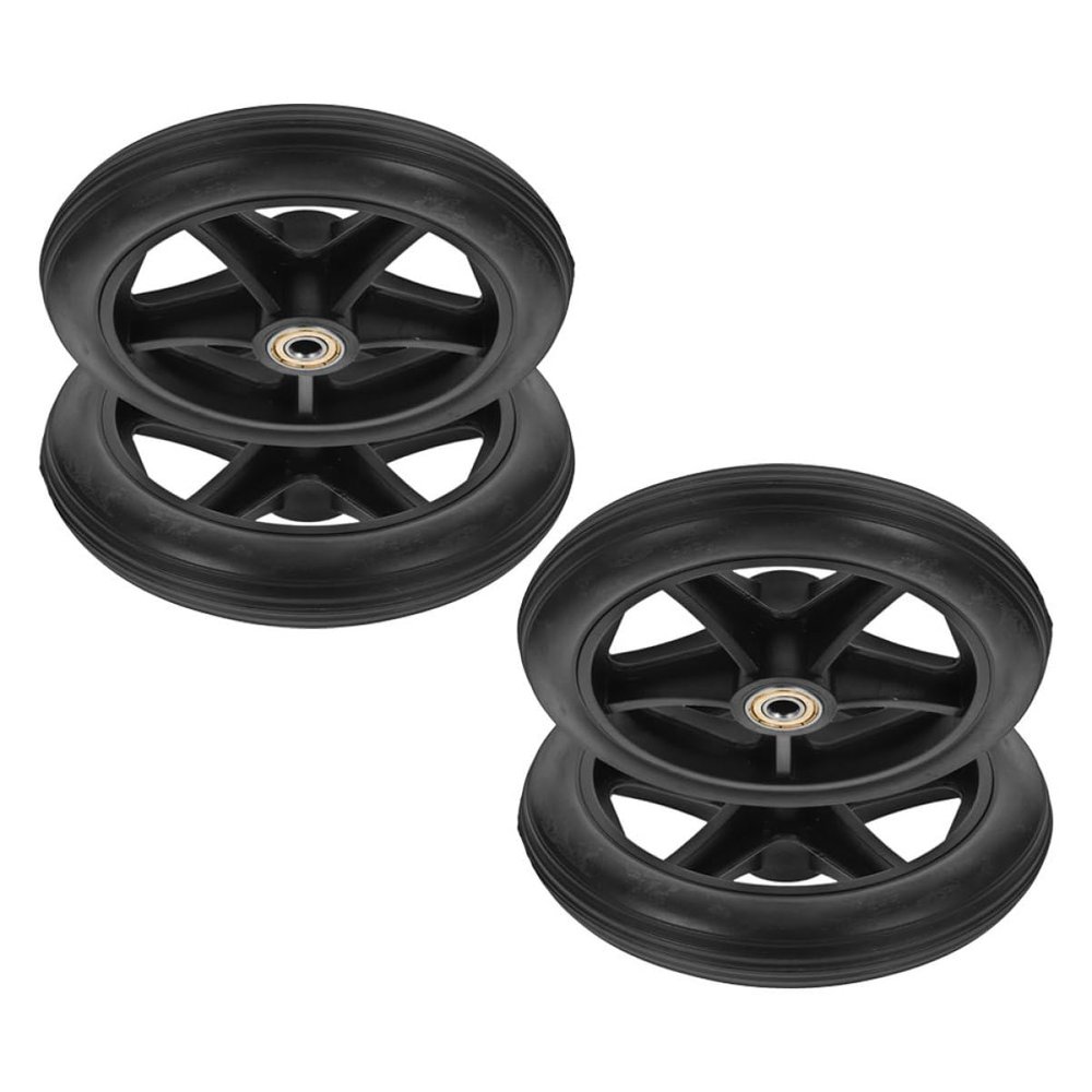 BESTYASH 4-Pack 7-Inch Replacement Front Wheels for Wheelchairs