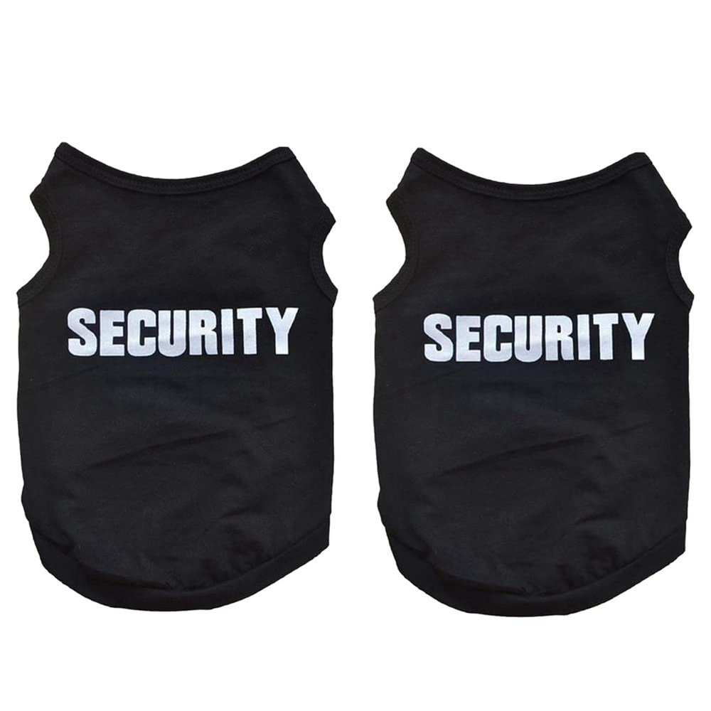 BLASHRD 2X Pet Winter Clothing Vest T-Shirt Coat Dress Pullover Security, Black XS