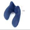 U-Shaped Inflatable Neck Pillow, Travel Pillow for Airplanes, Gray/Pink view 4