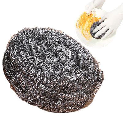 Steel Wool Scrubber | Reusable Dish Brush - Non-Scratching Multipurpose Cleaner for Dishes, Ovens, Grills, and Kitchen Utensils