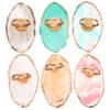 Mikinona 6-Piece Resin Nail Art Ring Palette with Gold Edge view 1