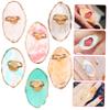 Mikinona 6-Piece Resin Nail Art Ring Palette with Gold Edge view 3