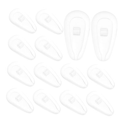 Eyeglass Nose Pad Repair Kit, 20 Pairs, Clear Silicone, Universal