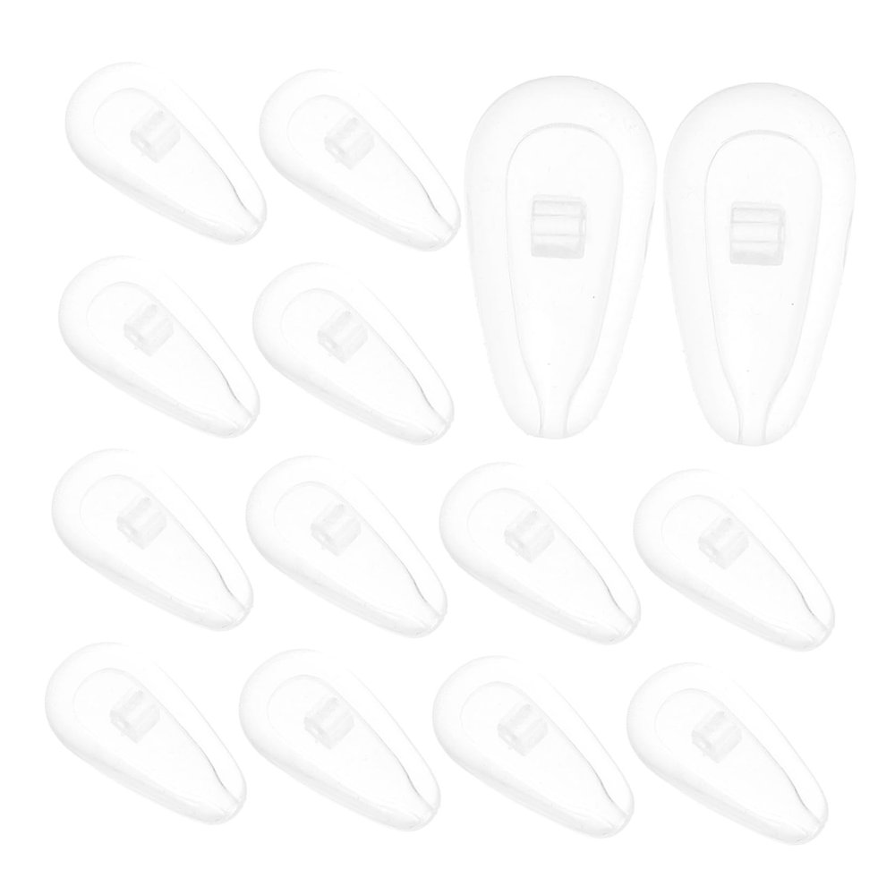 Eyeglass Nose Pad Repair Kit, 20 Pairs, Clear Silicone, Universal