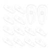 Eyeglass Nose Pad Repair Kit, 20 Pairs, Clear Silicone, Universal view 1