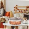 Toddmomy 2-Piece Rattan Storage Baskets, Cotton and Linen, Decorative Baskets for Desk and Bedroom view 3