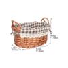 Toddmomy 2-Piece Rattan Storage Baskets, Cotton and Linen, Decorative Baskets for Desk and Bedroom view 4