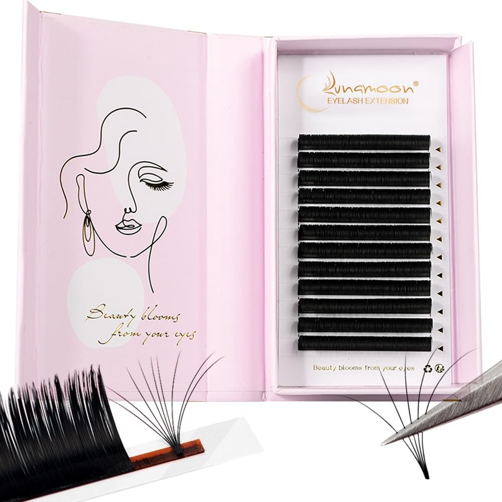 Lunamoon Easy Fan Lashes Self-Fanning Volume Lashes 2D–20D, 0.07-C, 9 mm