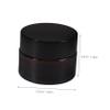 STOBAZA 6 Refillable Brown Glass Cream Jars, 15 g, with PP Lids view 2