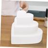 Homoyoyo 4-Piece Foam Cake Dummy Set, Heart-Shaped Cake Models view 4