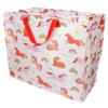 XXL Giant Unicorn Storage Bag with Zipper, Rainbow Pink, Approx. 58 × 28 × 48 cm view 1