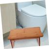 SAFIGLE Bamboo Bathroom Stool, Non-Slip Toilet Stool, High Weight Capacity, Classic White view 4