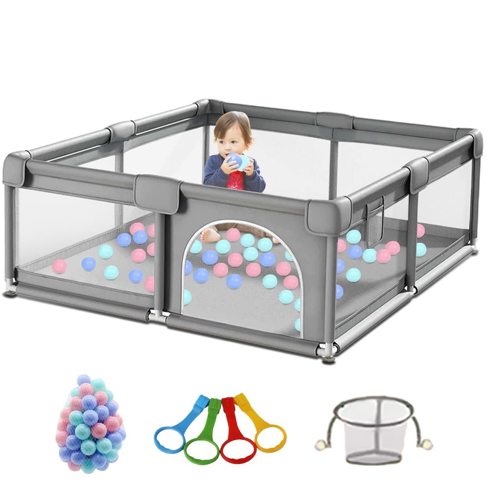 Foldable Baby Playpen 200 × 180 cm