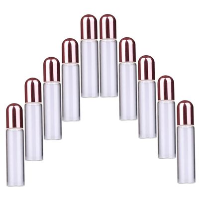 Gatuida 1 ml Pink Glass Roller Bottles for Liquids