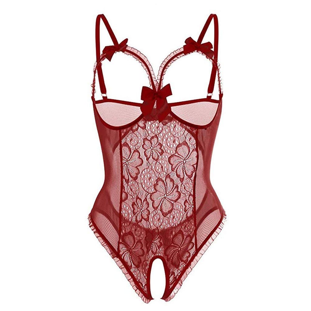Sexy Lace Cupless Bodysuit for Women