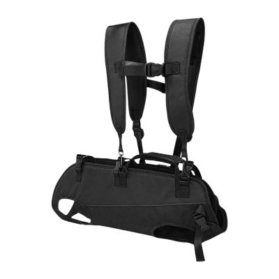 Gcljlmy Dog Carrier Backpack, Legs-Out Design, Breathable, Size M, Black