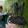 Gcljlmy Dog Carrier Backpack, Legs-Out Design, Breathable, Size M, Black view 2