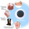 Electric Pedicure Scrubber, 10 Pieces, Frosted Stone, Round, Black view 2