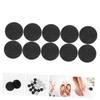 Electric Pedicure Scrubber, 10 Pieces, Frosted Stone, Round, Black view 4