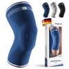 Seeger Comfort Knee Support, Compression Brace for Knee Stabilization and Pain Relief, with Silicone Pad and Spiral Stays, for Men and Women, Sports and Everyday Use (Blue, 5+) view 1