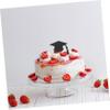 30th Birthday Cake Decorations, 24 Pieces, Black Paper and Wood view 4