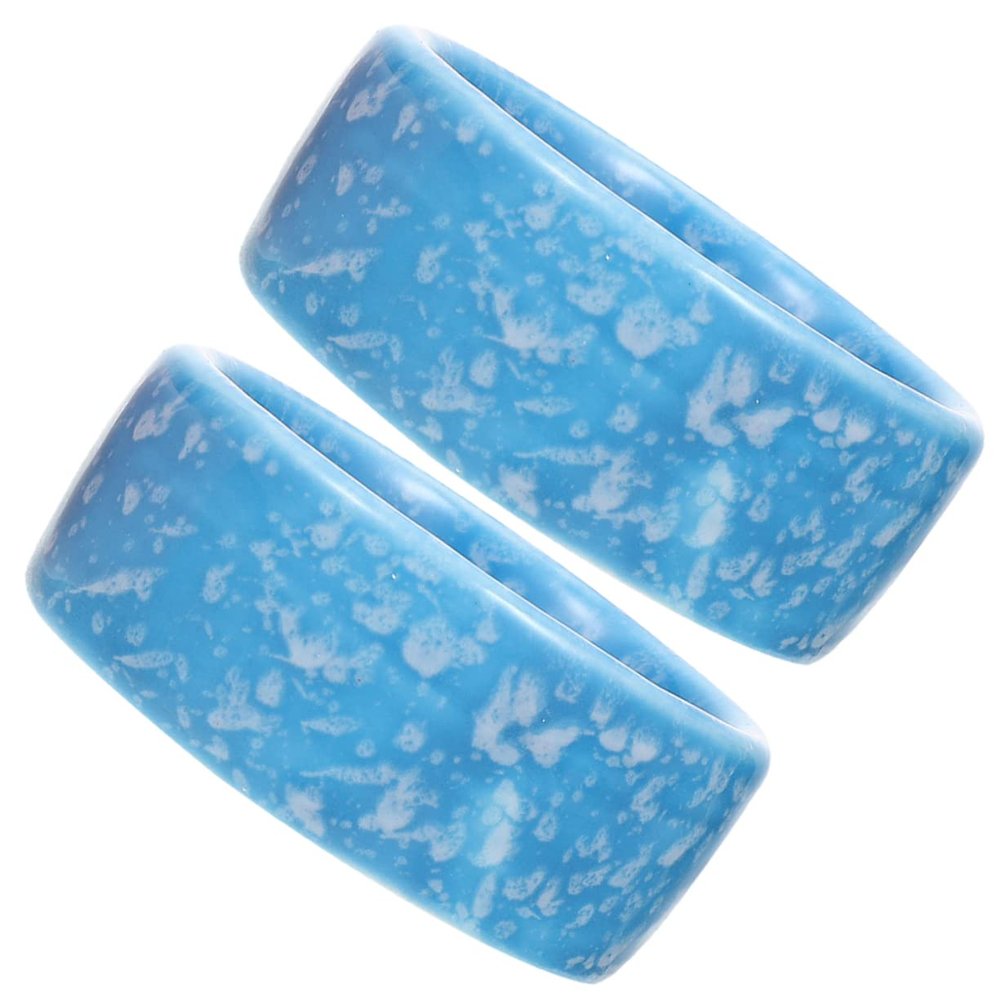 PENIKOKO Non-Slip Ceramic Feeding Bowls 2 Pack for Hamsters and Squirrels