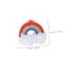 3-Pack Rainbow Bath Poufs with Hanging Loops view 2