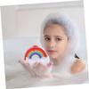 3-Pack Rainbow Bath Poufs with Hanging Loops view 4