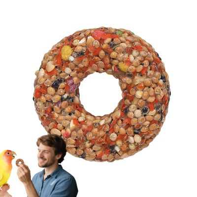 Bird Treats | Budgie Toy | Grain Ring Donut Shape Feeding Enrichment for Cage Birds