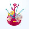 Abaodam Plastic Baby Bottle Drying Rack with Removable Pegs and Water-Collecting Tray view 3