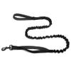 BROUAURPE Bungee Dog Leash with Two Handles, Shock-Absorbing Reflective Leash for Medium and Large Dogs, No-Pull Training Control, Black, Size L view 1