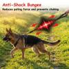 BROUAURPE Bungee Dog Leash with Two Handles, Shock-Absorbing Reflective Leash for Medium and Large Dogs, No-Pull Training Control, Black, Size L view 3