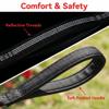 BROUAURPE Bungee Dog Leash with Two Handles, Shock-Absorbing Reflective Leash for Medium and Large Dogs, No-Pull Training Control, Black, Size L view 4