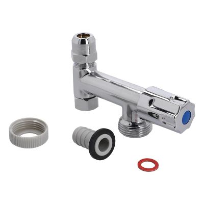 LUTH Premium Profi Parts Double Angle Valve 3/8" for Washing Machine Plumbing