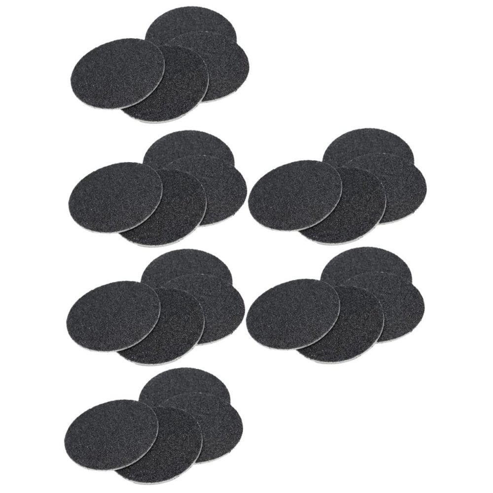 Electric Foot File Sanding Discs, 120 Pieces, Black Carborundum