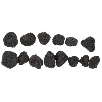 ABOOFAN Natural Lava Rock for Aquariums and Planters, Black, 100 g