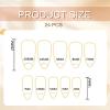 GlamRays 24-Piece Black Cat-Eye Almond Press-On Nails with 3D Crystal Design view 2
