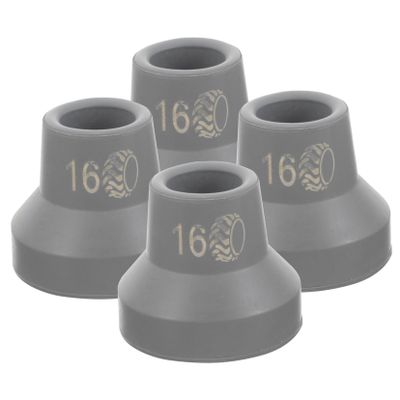 WRITWAA Non-Slip Crutch Tips, 15–17 mm, 4-Pack