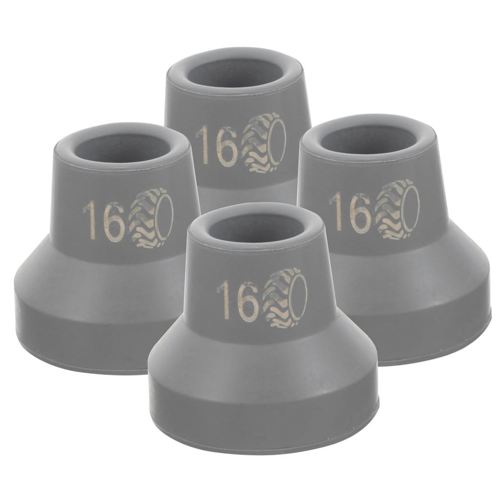 WRITWAA Non-Slip Crutch Tips, 15–17 mm, 4-Pack