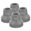 WRITWAA Non-Slip Crutch Tips, 15–17 mm, 4-Pack view 1