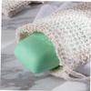 2 Sisal Soap Bags with Hanging Loop and Drawstring view 2