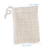 2 Sisal Soap Bags with Hanging Loop and Drawstring view 3