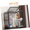 Toddmomy Cat Hammock with Scratching Post view 3