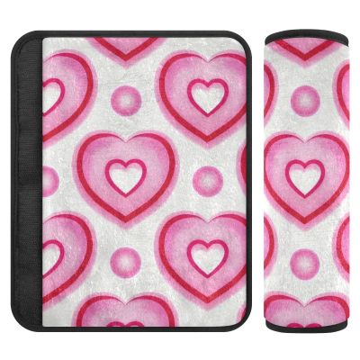 Heart-Shaped Seat Belt Shoulder Pads, 2-Pack