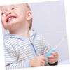 WRITWAA Soft Children's Toothbrush with Extra-Soft, Fine Bristles for Gentle Cleaning, Durable BPA-Free Handle, Blue view 4