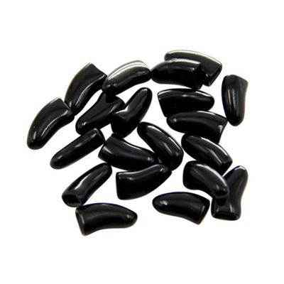 Toddmomy Rubber Nail Caps for Cats - 20 Pieces Black