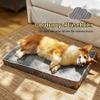 FUKUMARU Orthopedic Dog Bed, 91 x 56 x 9 cm, Gray view 2