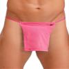 Yihuimin Men's Japanese Fundoshi T-Back G-String Loincloth Underwear, Pink, XL view 1