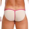 Yihuimin Men's Japanese Fundoshi T-Back G-String Loincloth Underwear, Pink, XL view 2