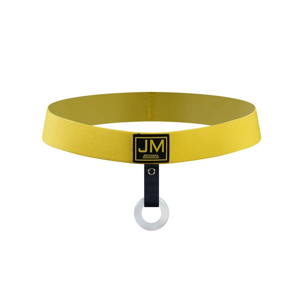 JOCKMAIL Men's Jockstrap, Sexy Low-Rise Breathable Sports Underwear, Yellow (DE/NL/SE/PL, Alphanumeric, XL, Regular, Regular)